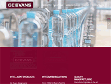 Tablet Screenshot of gcevans.com